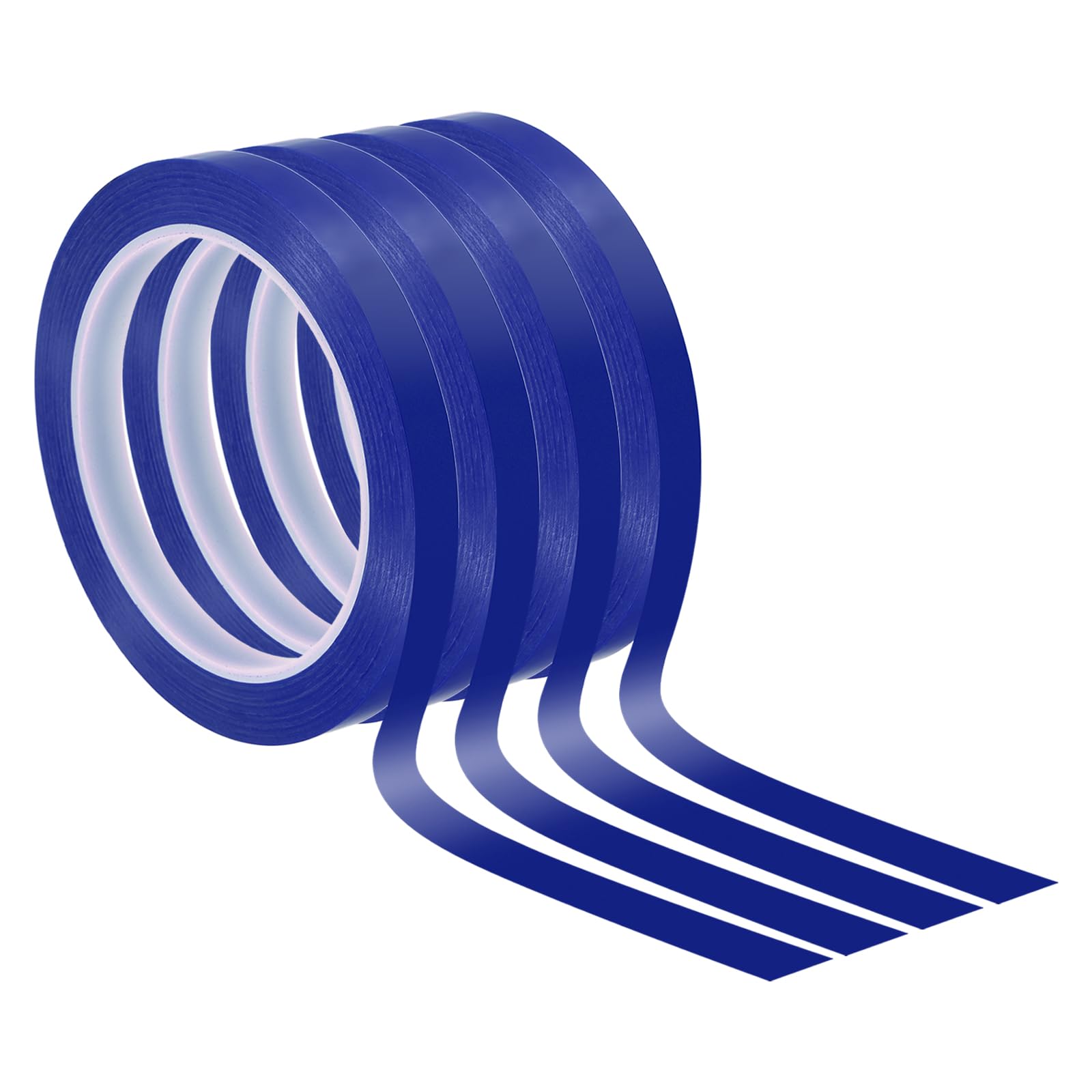 PATIKIL 3/8" Whiteboard Tape, 4 Pack Thin Dry Erase Tape for Graphic Chart Marking DIY Art Blue