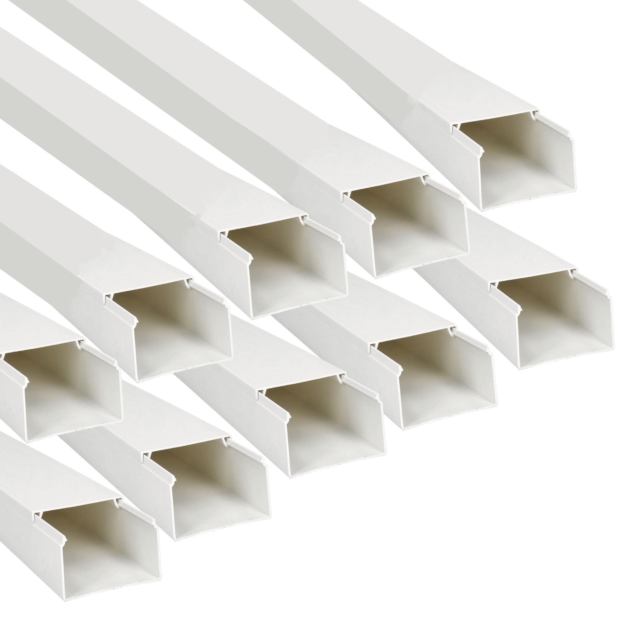 Jandei - Confezione x10 Canalina per cavi PVC Superficie bianca 1 m 40 x 60 mm