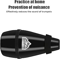 Vista 5 de EASTROCK Silenciador para Trompeta ABS, Silenciador Ligero para Trompeta, Accesorios (NEGRO)