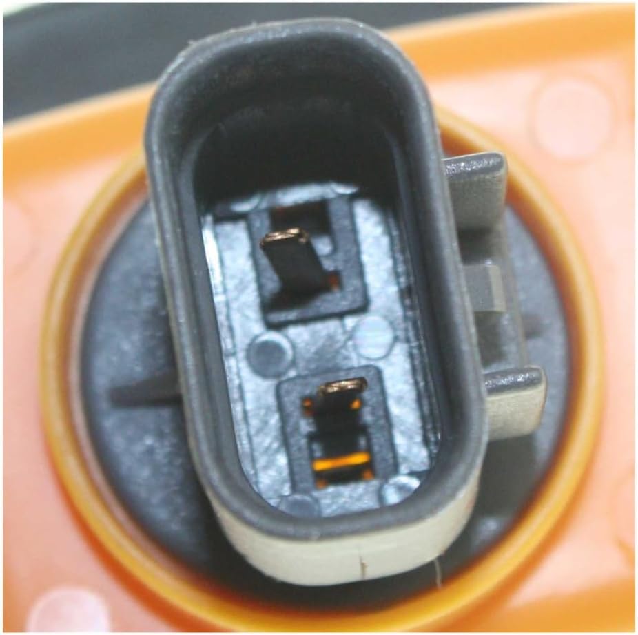 Carlights360 For Hyundai Santa Fe 2001 02 03 04 2005 Side Marker Light Driver And Passenger Side | Pair | Front | Plastic | Amber Lens | With Bulbs | Replacement For HY2550107 | 92303-26010
