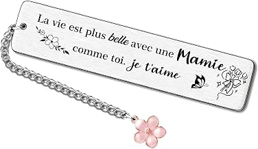 GUOYU Marque Page Personnalisable Cadeau Mamie Idée Cadeau Original Fête des Grand-Mères Anniversaire Pâques Fête des Mères Cadeaux Souvenir pour Mamy