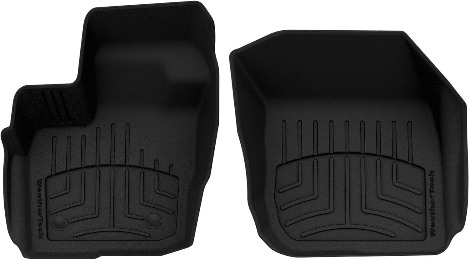 WeatherTech FloorLiner HP Custom Fit Floor Mats for Ford Fusion, MKZ 1st Row (449611IM), Black