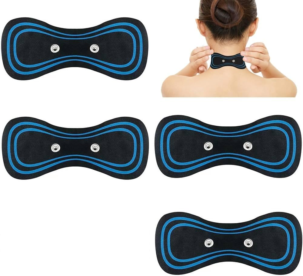 Portable Rechargeable Full Body Massager for Pain Relief, butterfly mini massager, ems massager, neck massager for cervical pain, mini massager, For Shoulder,Arms,Legs(4 PCS MASSAGER PAD)
