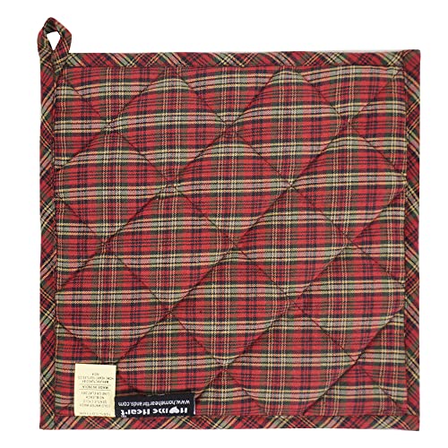 Home Heart Brands Winter Mix 9"X9" Patchwork Country Quilted Pot Holder #TOP1
