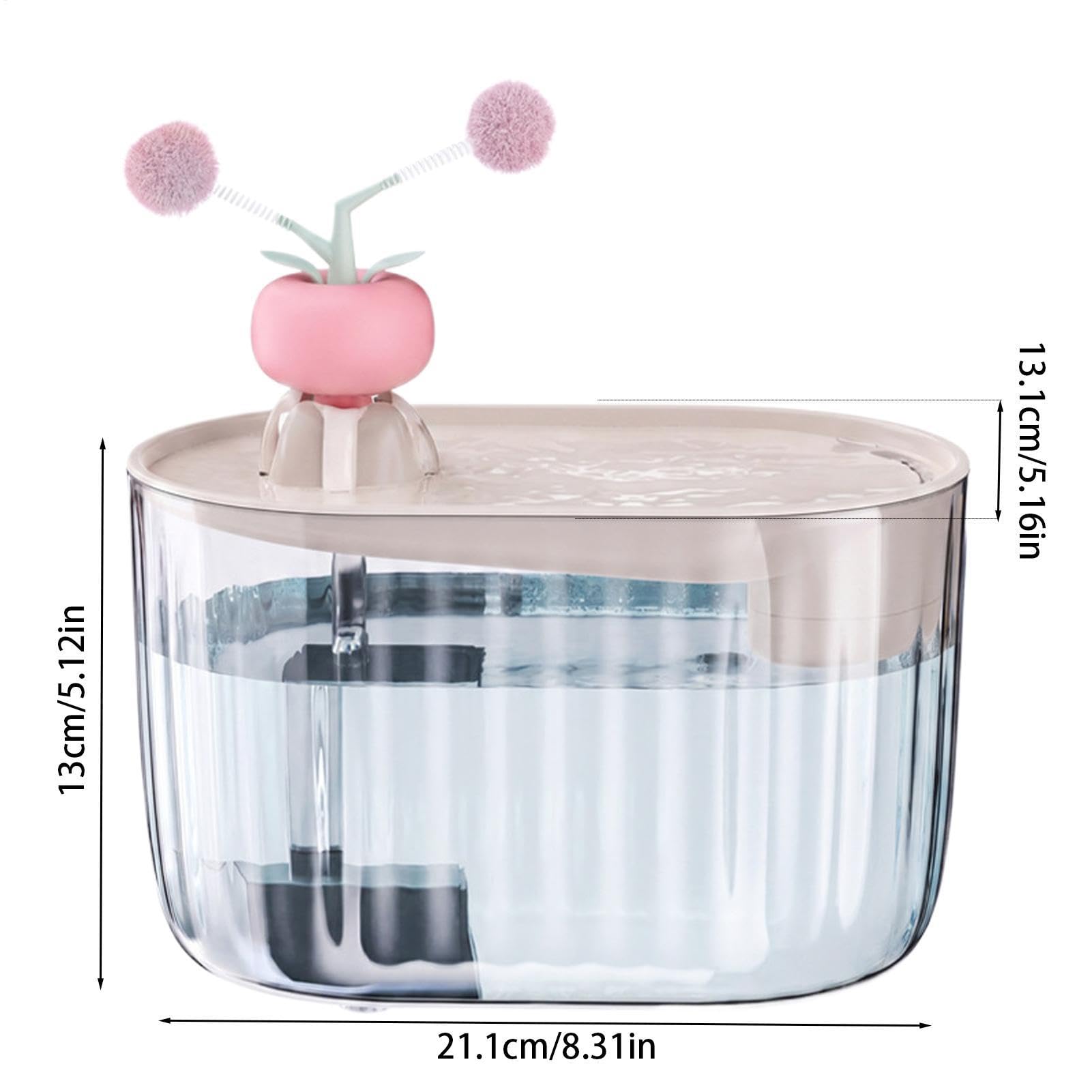 Fuente de agua animales 1,8 l funcionamiento automático recargable USB 3