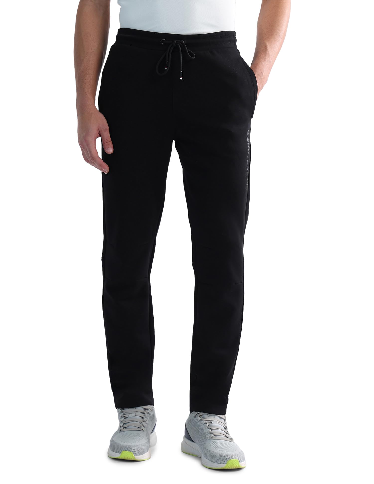 u.s. polo assn. USPA Active Sports Men's mid Rise Regular fit Active Track Pants-picture-39