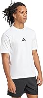 adidas Men's Essentials Small Logo T-Shirt - 100% Cotton Regular Fit Crewneck Jersey Tee for Everyday Comfort