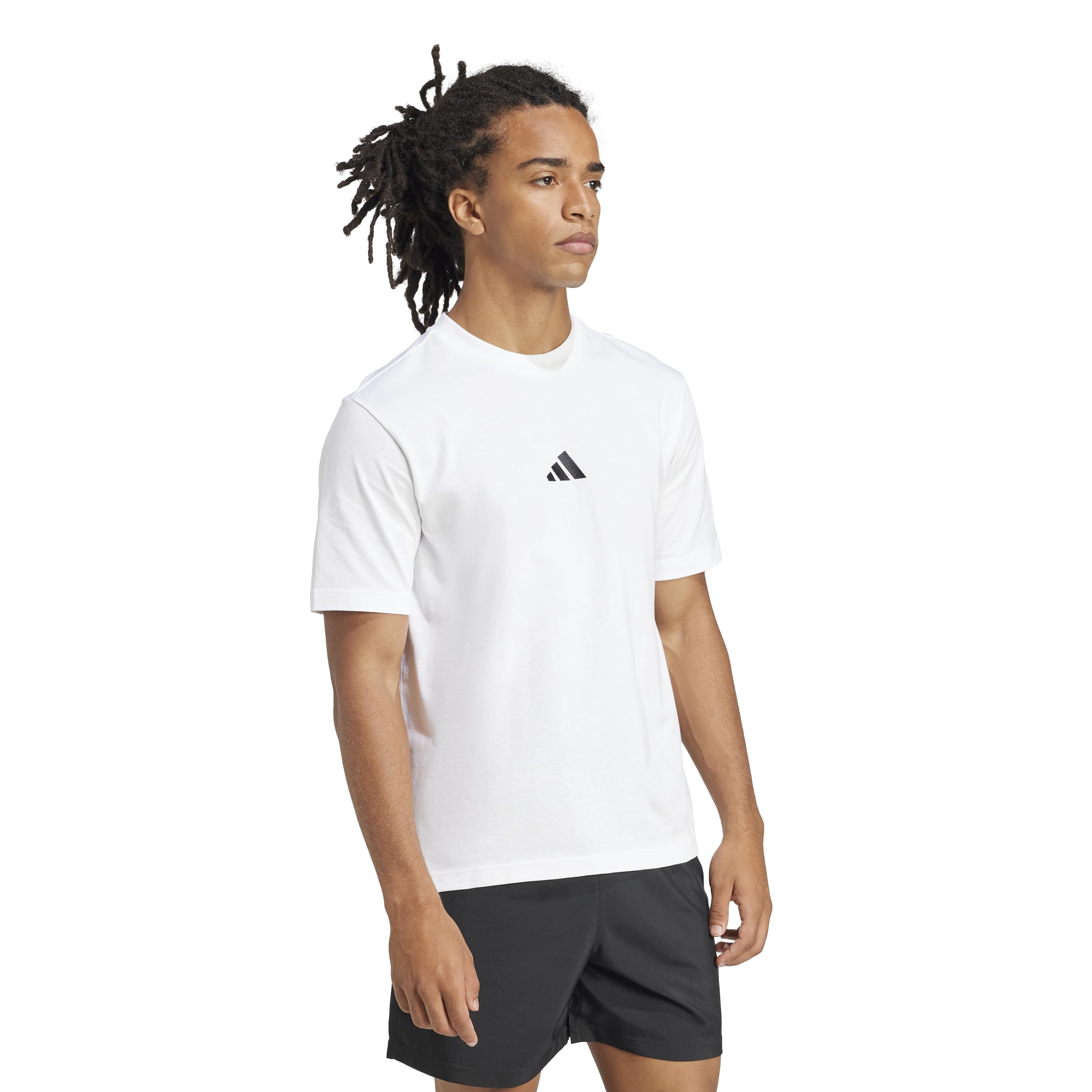 adidas Originals Men's Essentials Small Logo Single Jersey T-Shirt — view 8
