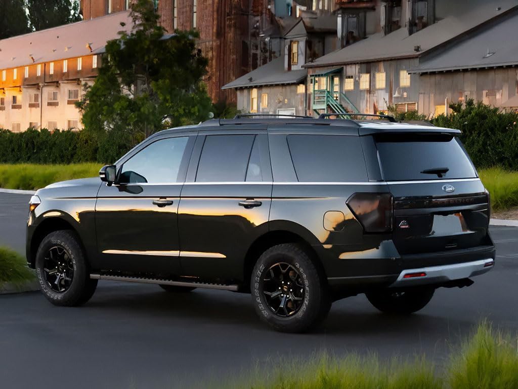 Rvinyl Tail Light Pre Cut Film Tint Cover Kit in Blackout Smoke Compatible with Ford Expedition 2018-2023 LED - Adhesive Backs