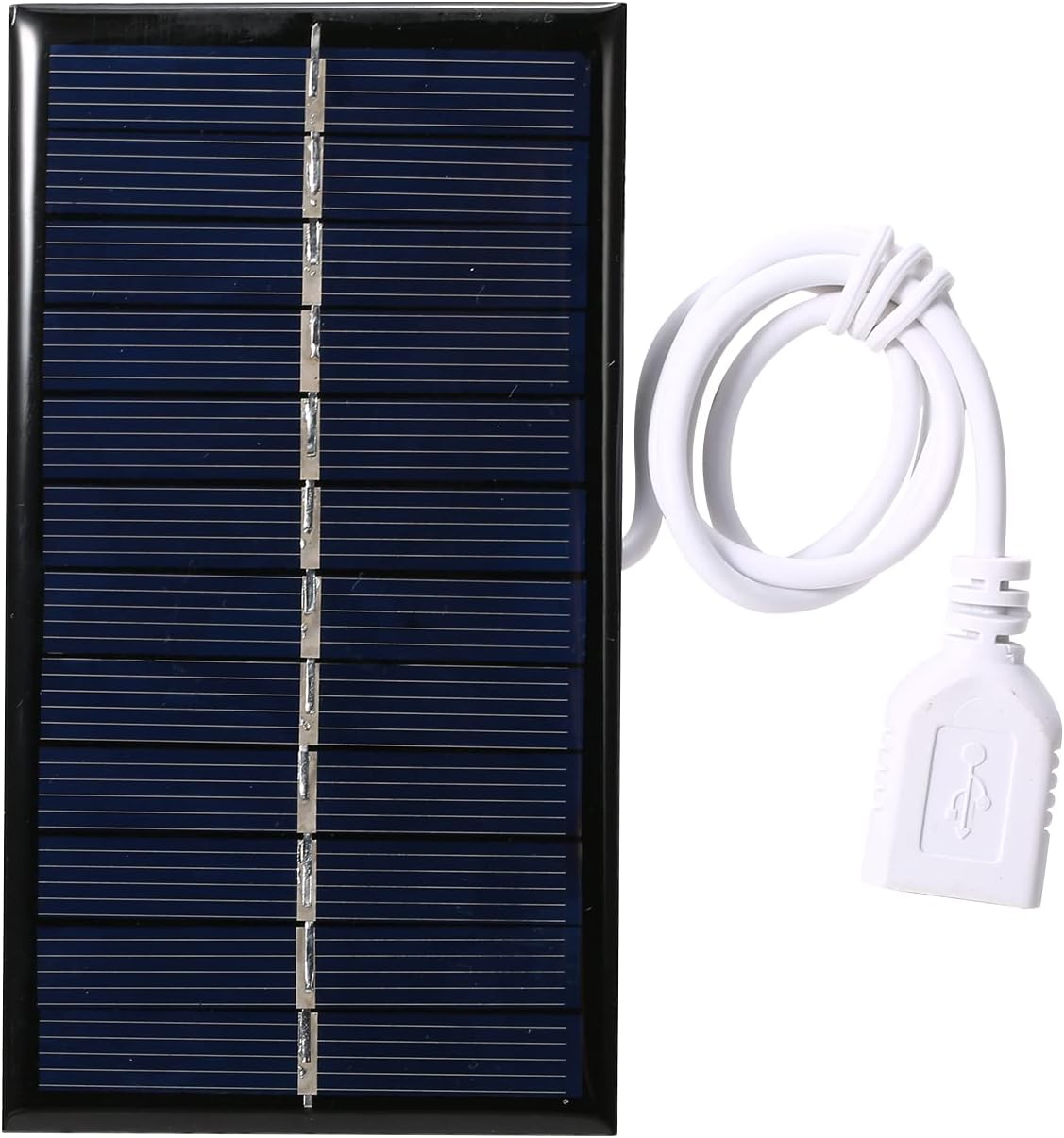Generic 1W 6V Small Solar Panel with USB DIY Polysilicon Silicon Solar Cell Waterproof Camping Portable Power Solar Panel for Power Bank Mobile Phone