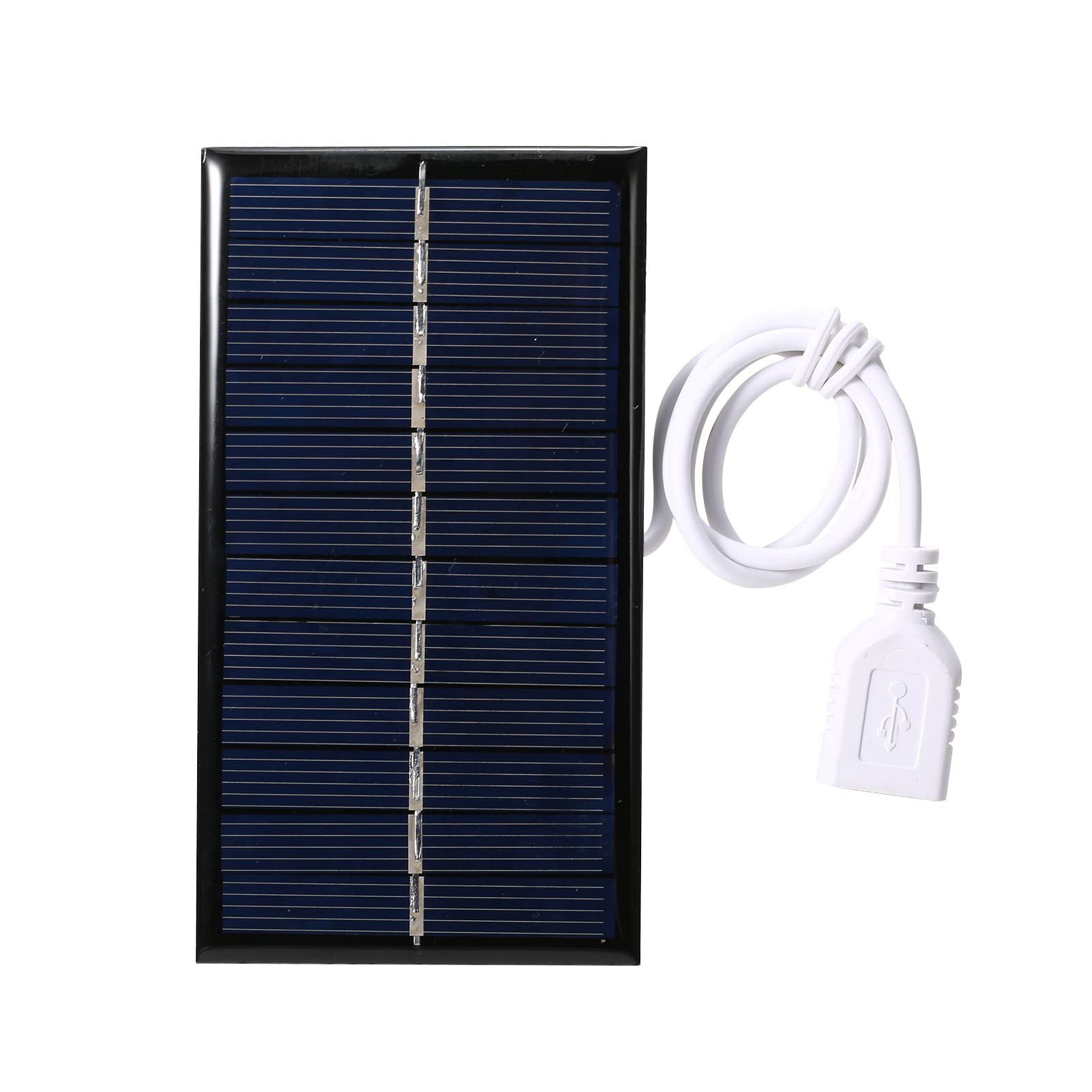 Generic 1W 6V Small Solar Panel with USB DIY Polysilicon Silicon Solar Cell Waterproof Camping Portable Power Solar Panel for Power Bank Mobile Phone