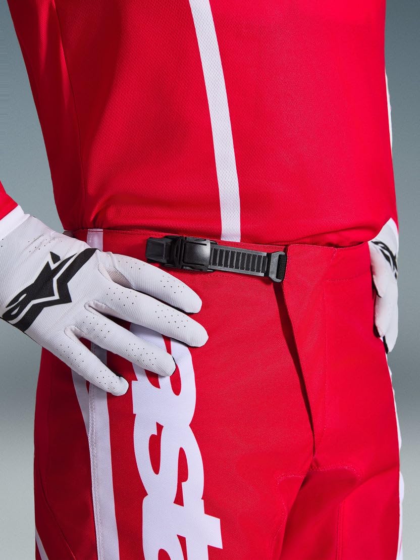 Alpinestars Fluid Apex Pantaloni da motocross, rosso/bianco, 36