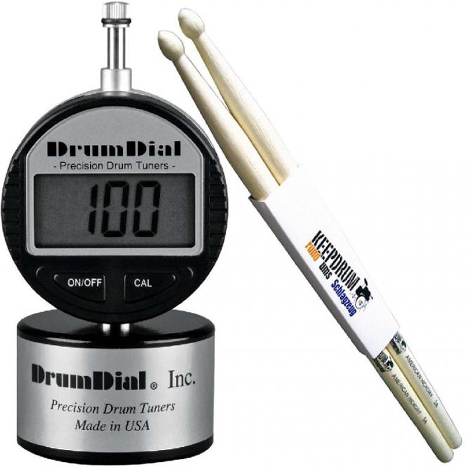 Drum Dial DDD Accordeur numérique pour batterie avec baguettes Keepdrum