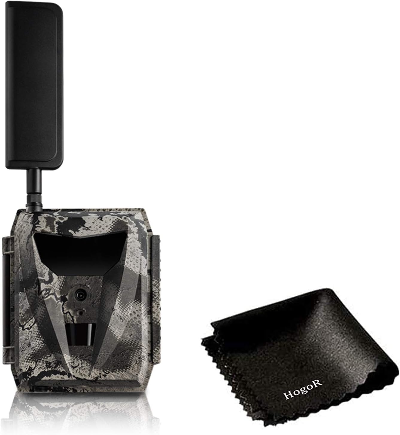 Spartan GoCam Ghost 4G/LTE Connected by AT&T Industry-Leading Technology | 5300 mAh Built-in Lithium Internal Backup Battery Bundled with HogoR Lens Cleaning Cloth