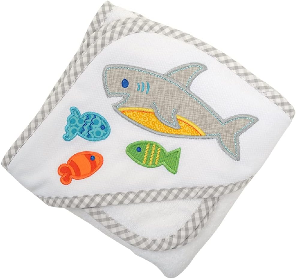 Hooded Towel and Washcloth (Shark Smiles)