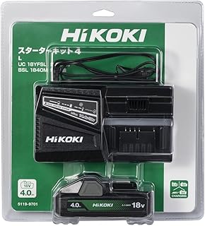 HiKOKI(ハイコーキ) スターターキット4 充電器(UC18YFSL)+18V蓄電池(BSL1840M) UC18YFSL(L)