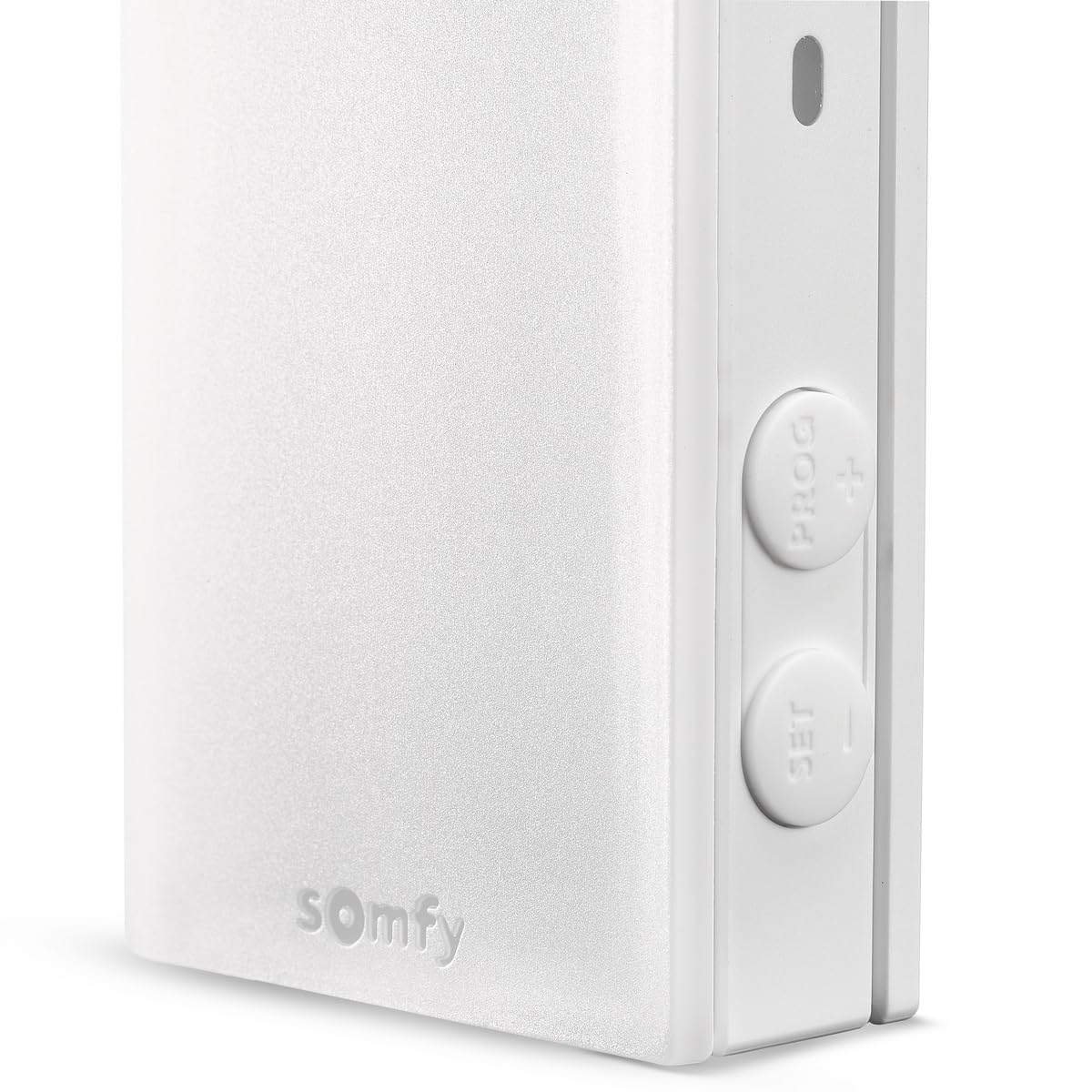 Somfy 1871307 - Sunteis Solar io - Helligkeits- & Temperatursensor, TaHoma Switch kompatibel, automatisiert Rollläden, Jalousien und alle kompatiblen io-Motoren, ohne Stromanschluss