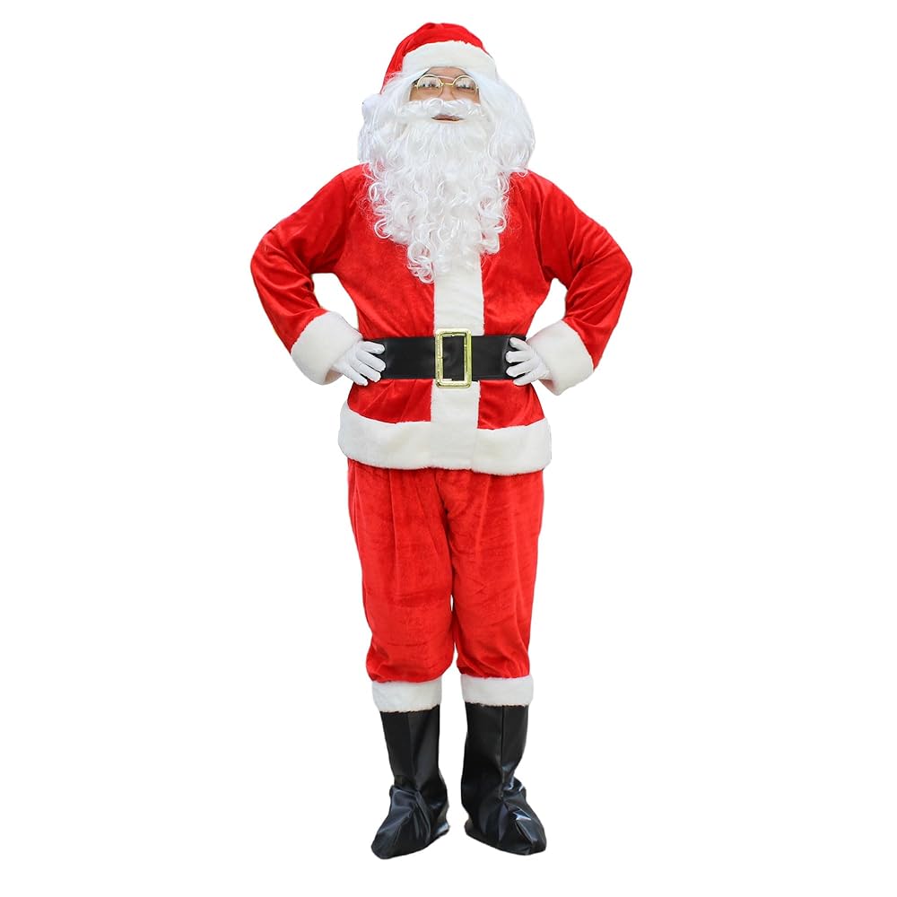 Cappello Di Babbo Natale Rosso Di Peluche: Finiture Bianche Di - Foto 3