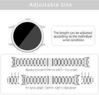 Metal Straps Compatible with Xiaomi Smart Band 10/9 / 8, Men and Women Stainless Steel Business Replacement Band for Xiaomi Mi Band 10/9 / 8