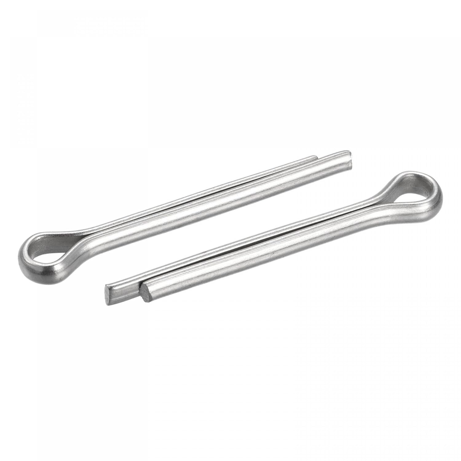 uxcell 304 Stainless Steel Cotter Pins, 6mm x 55mm Hairpin Clip ...
