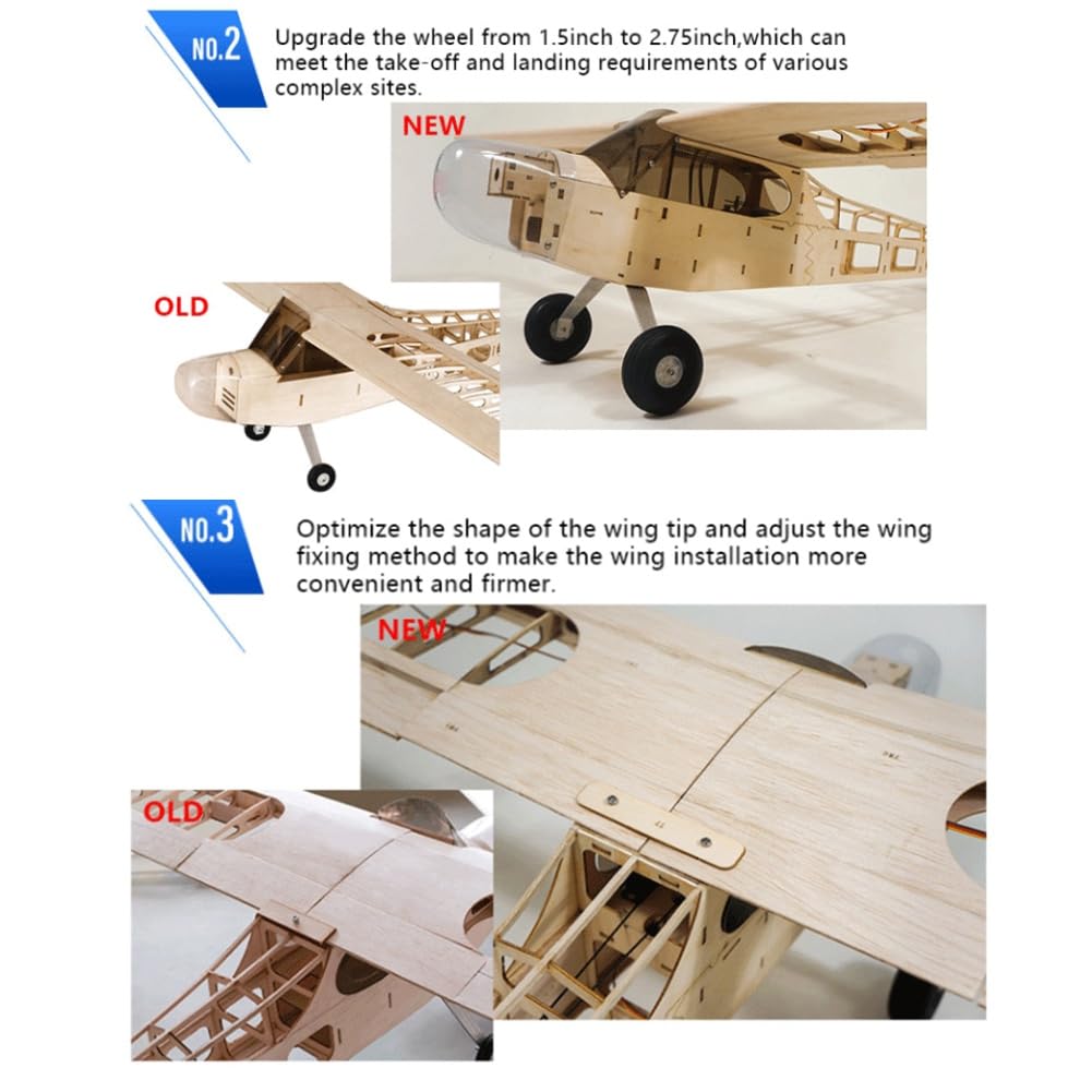 RC Flugzeug 1,2M 30E 4CH Ferngesteuertes Flugzeug KIT/PNP Version DIY Flugmodell Einfach zu Bedienen