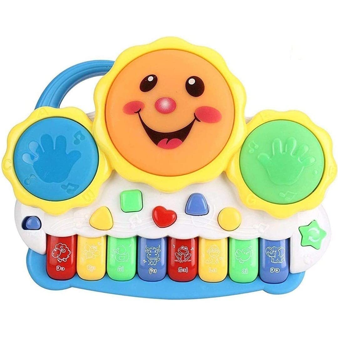 Buy Vijay Sales Drum Keyboard Musical Toys with Flashing Lights, Animal