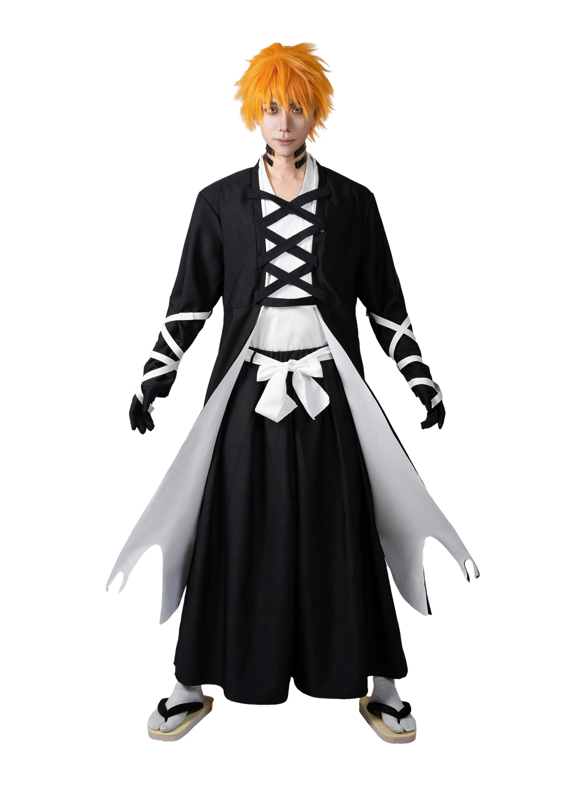 OSIAS Hombres Anime Upgraded Kurosaki Ichigo Disfraz de Cosplay