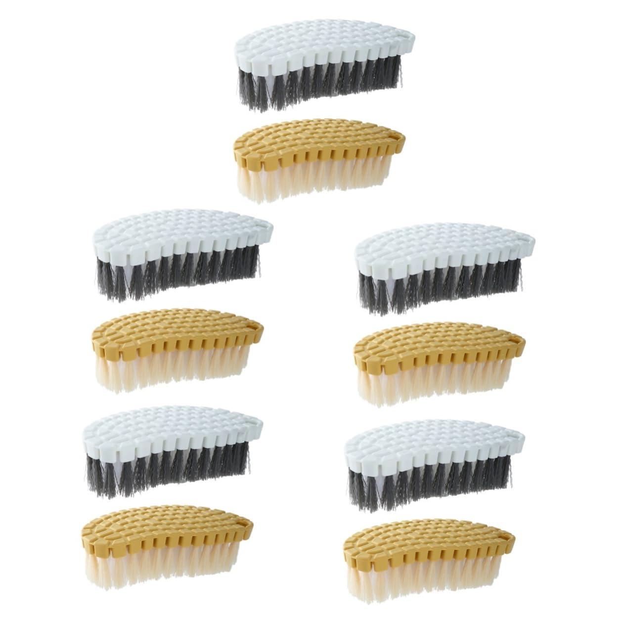Cabilock 5 Set Pennello Per La Pulizia Del Setola Domestico Microfibra Scrubber Spazzolone Macchia Spazzola Per La Pulizia Accessori Per Il Bagno Spazzoloni Plastica 2 Pezzi * 5
