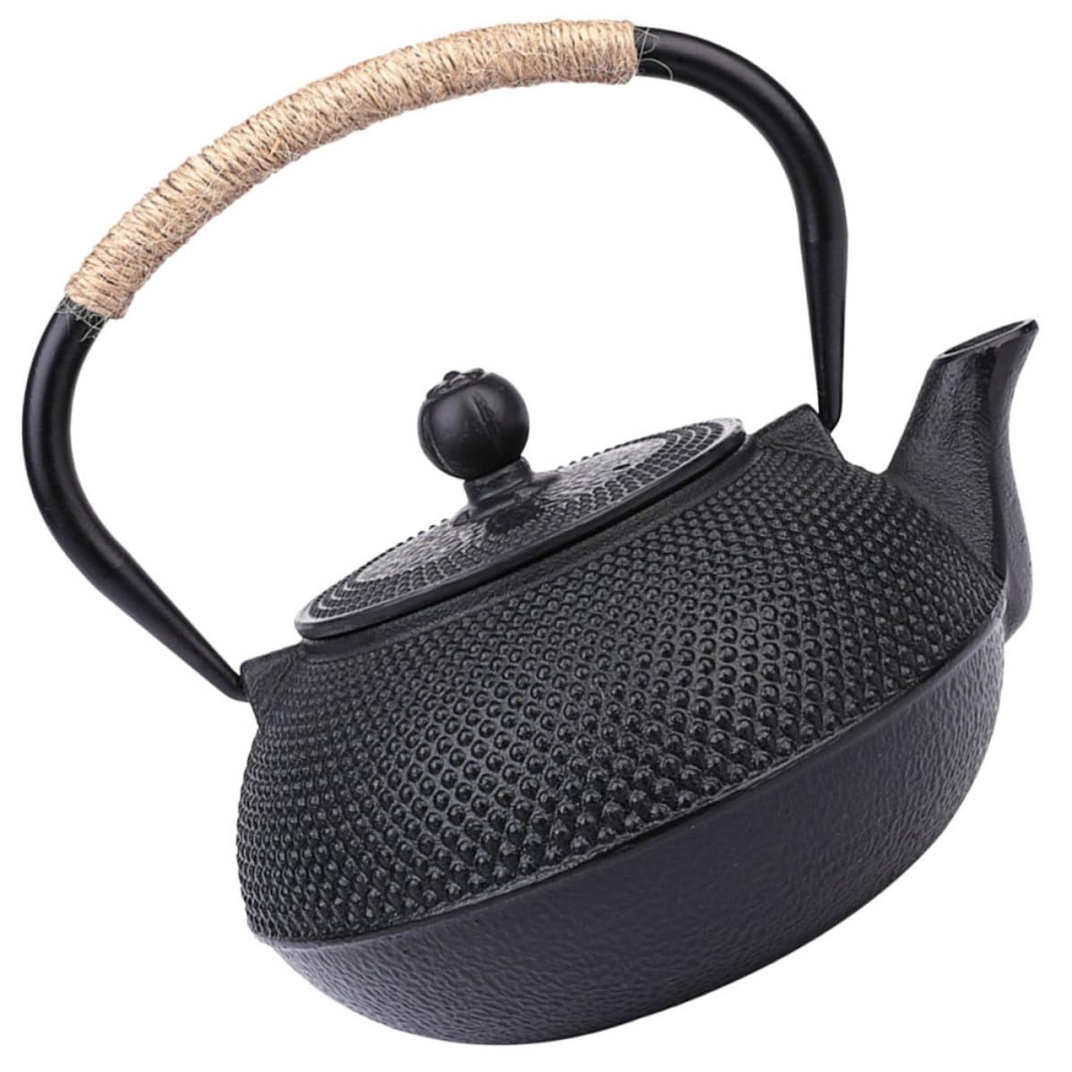 UKCOCO Tetera de Hierro Fundido con Infusor para Té Resistente Portátil Excelente Retención de Calor para Uso Doméstico y Degustación de Té Japonés