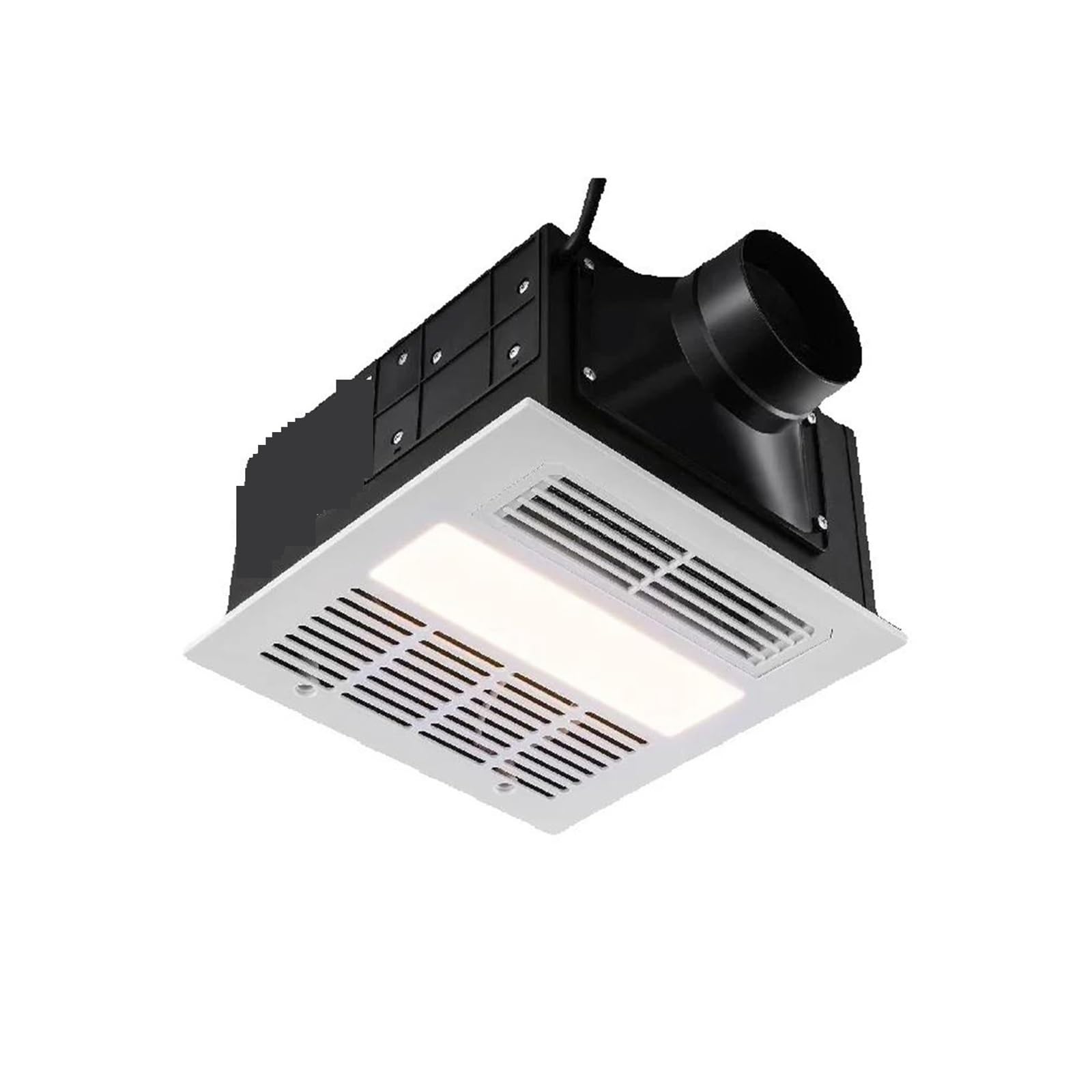 Kxjqbm 110Cfm Typea Exhaust Fan, Bathroom Exhaust Fan 80/110Cfm High-Efficiency Ventilation 1.5Sones Low Noise Operation Energy-Saving Ceiling(110Cfm Typea)