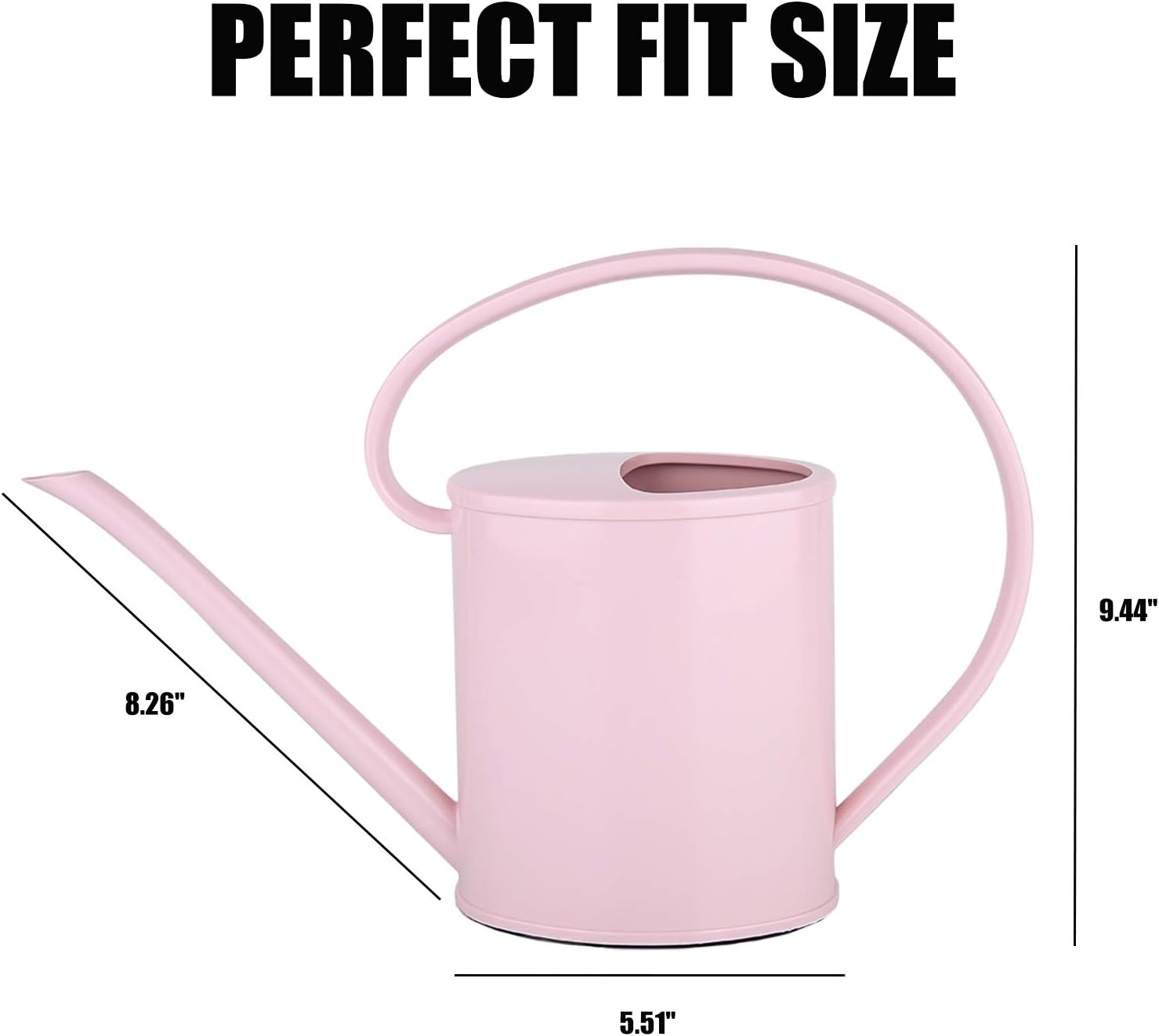 Fusolo Watering cans for Indoor Plants 1.2L with Long Spout Small Watering Pot (1.2 L, Pink)