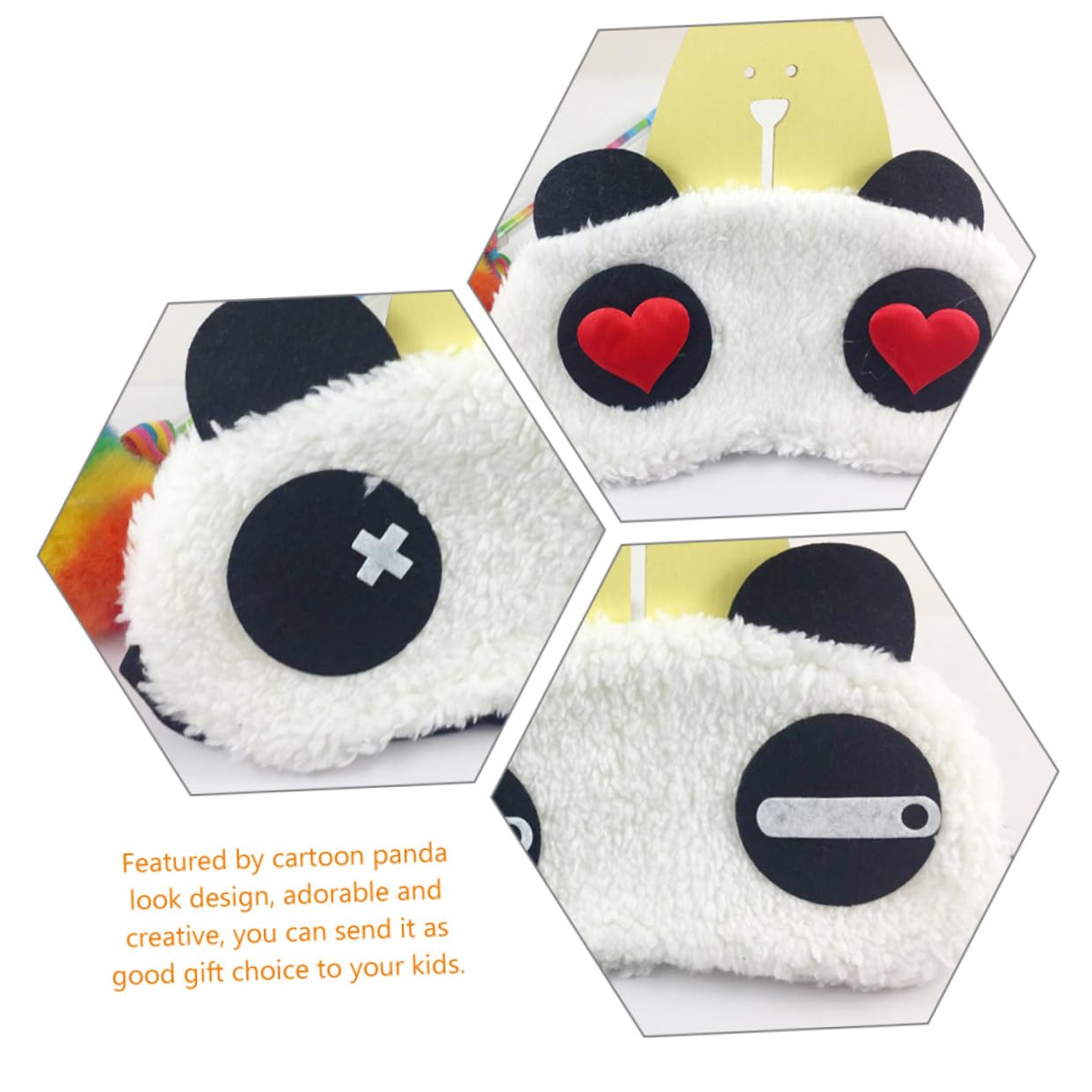 FOMIYES 30stücke Cartoon Panda Schlafmasken Für Mädchen Verstellbare Bequeme Weichem Für Schlafen Und Entzückendes Design Für