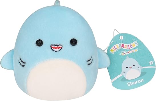 Squishmallows Original Micromallows Plush 10-Pack - 2.5 Inch Plush includes favourites Sharon the Shark, Indie the Hermit Crab, Bergit the Boba, Cavaleri the Aplaca, and Darcy the Dog