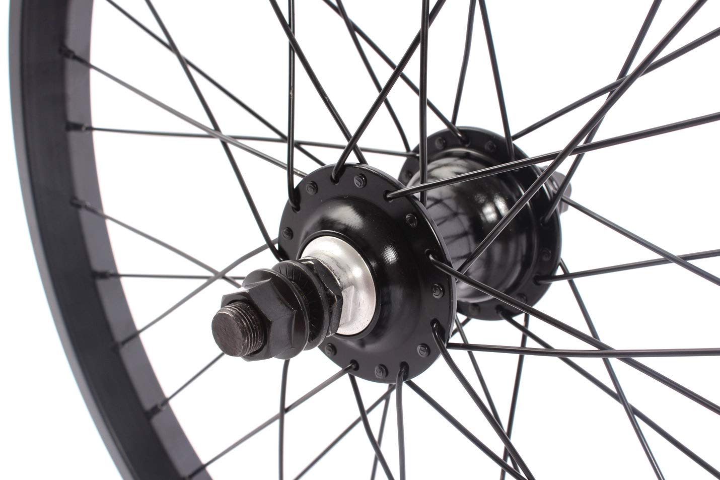 Ruota Posteriore KHE BIG400 Per Bici BMX: Cerchio In Alluminio 36 Fori, Mozzo Da 14 Mm, Nera, Pignone 16 Denti