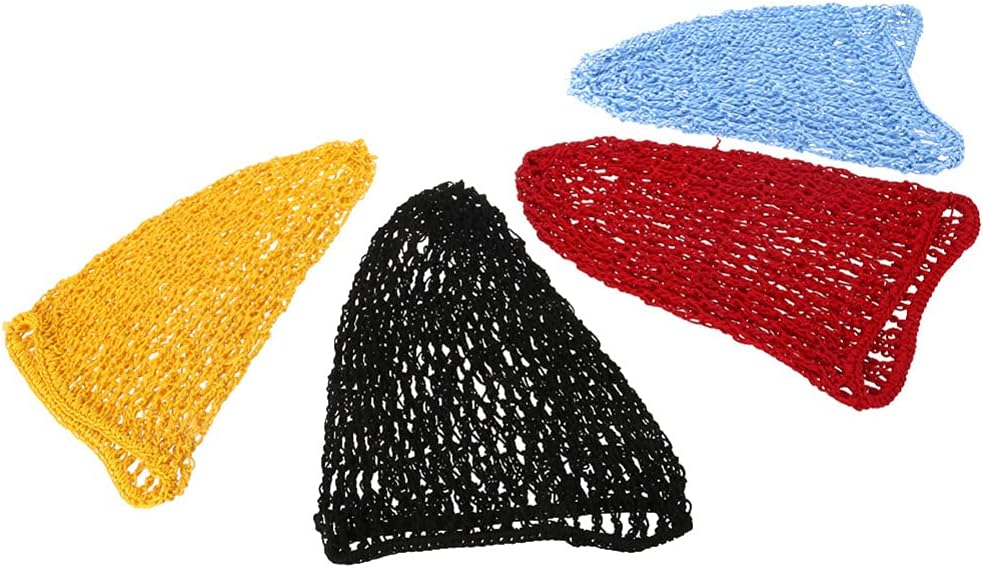 Healifty 4pcs Mesh Hair Net Mesh Crochet Hair Net Crocheted Hair Net Cap Rayon Snood Hat for Women