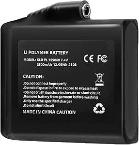 3000mAh 7.4V Heated Gear Batteries - Rechargeable Lithium Polymer For Gloves, Socks & Jackets
