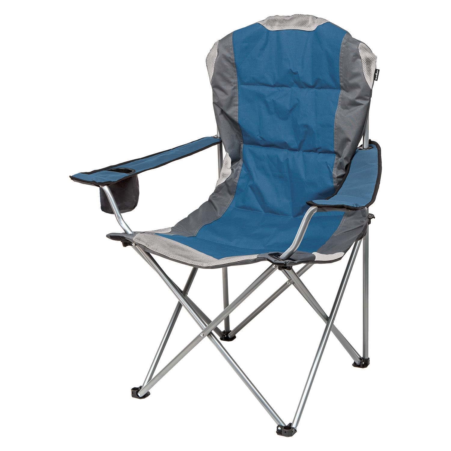 VFM - Blue Berkley Padded Chair With Carry Bag High Back Relaxer Indigo - Summit Camping, Easy, Durable, Comfortable, Lightweight, Festivals, Hiking, Picnics, Outdoor Living, Water Resistant โ image 1