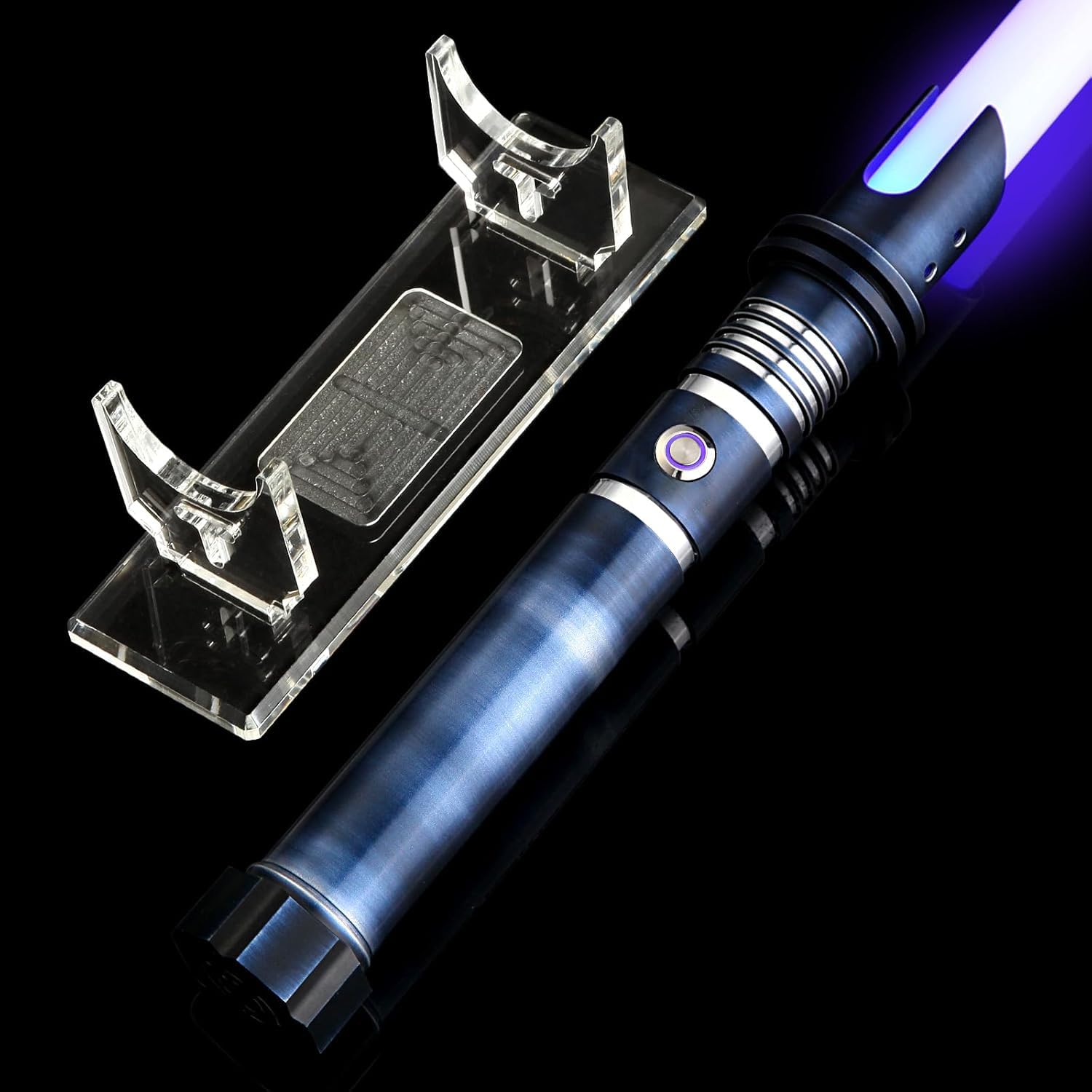 AthlChamp Sablede Duelo Pesado Adultos, con Control por aplicación Mejorado, empuñadura de Metal Resistente y Hoja Gruesa, 16 Efectos de Sonido y Cambio de Color Infinito (RGB-175)