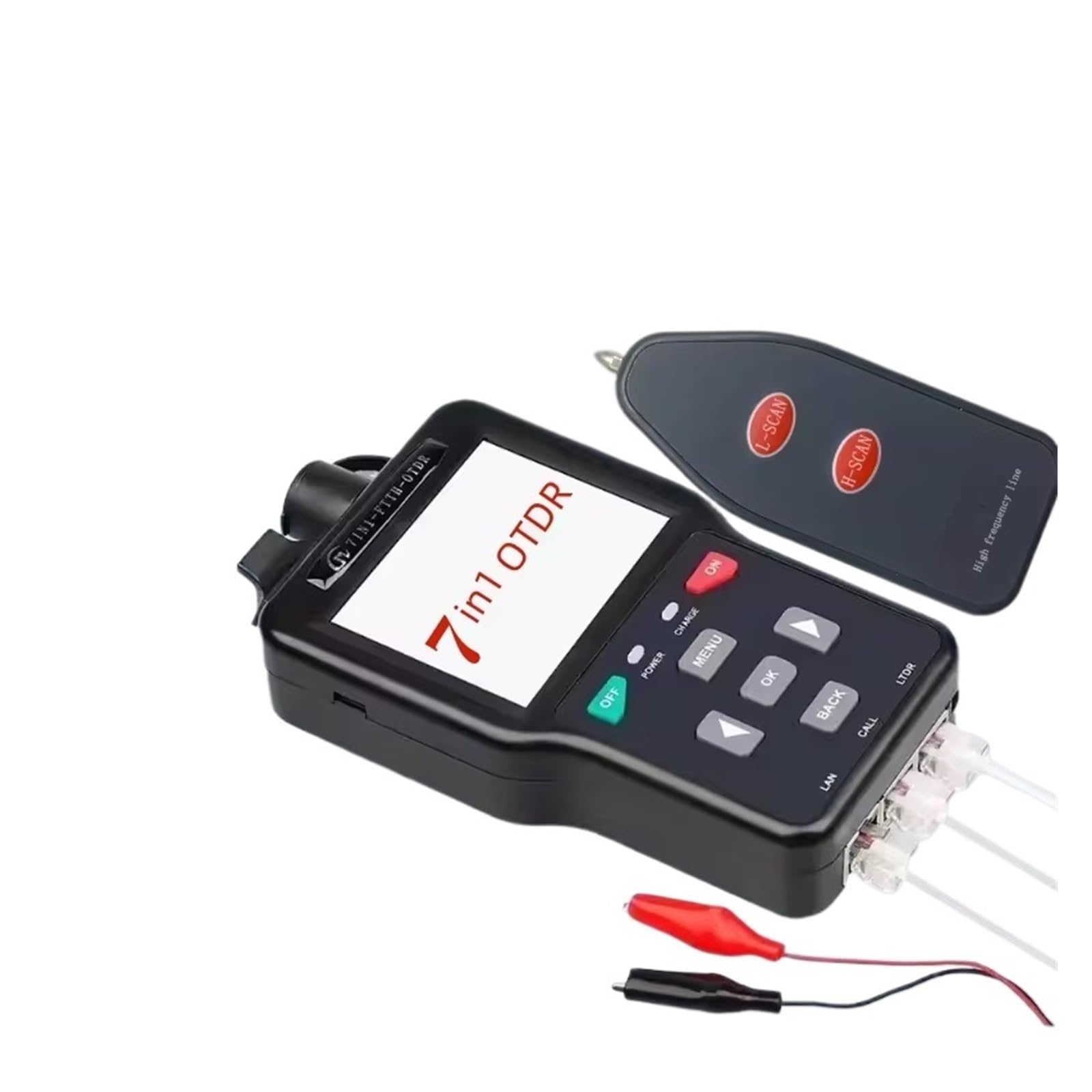 Mini OTDR de 20 dB para mantenimiento de redes de fibra óptica y pruebas Ethernet