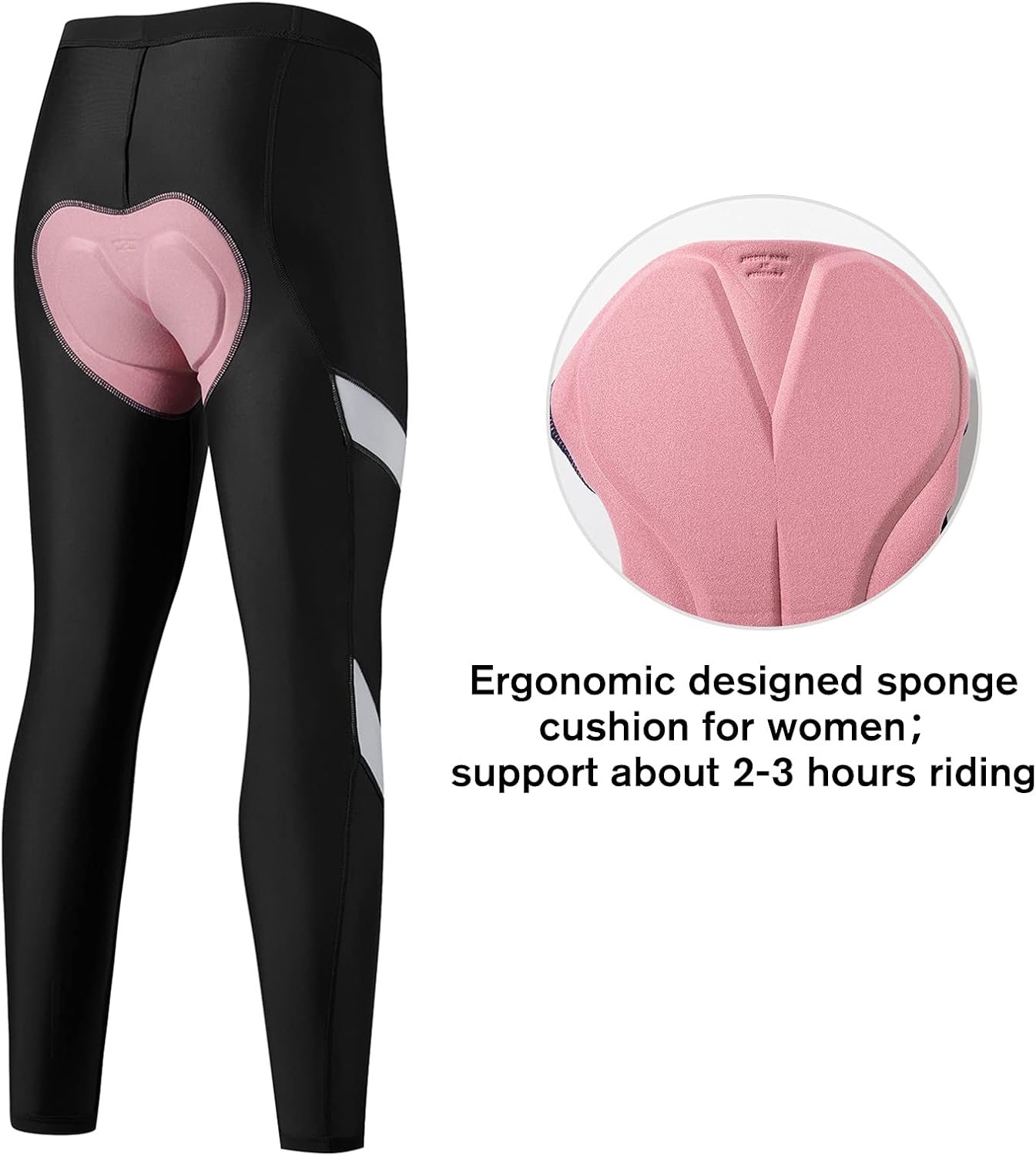 Santic Women's Bike Pants Cycling Tights 4D Padded Bicycle Long Trousers Breathable & Quick Dry : Clothing, Shoes & Jewelry