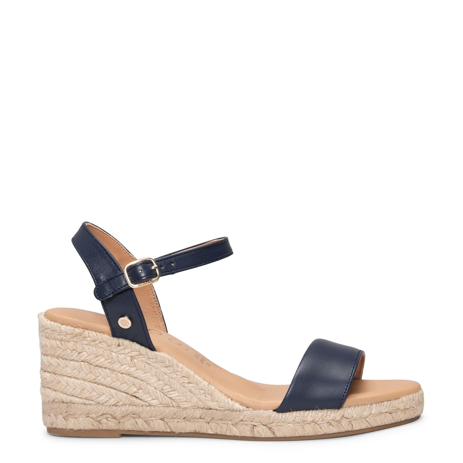 miMaO. Sandales style espadrilles à talon compensé. Fabriquées en Espagna