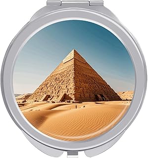 Espejo portátil de maquillaje de viaje, pirám...