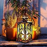 ☆【Lange Arbeitszeit】 Der Akku kann bei vollem Sonnenlicht in 6-8 Stunden vollständig aufgeladen werden. Und dann kann die Solarleuchte Laterne 8 bis 10 Stunden lang leuchten. Keine Verkabelung, Stromkosten sparen und einfach zu installieren.