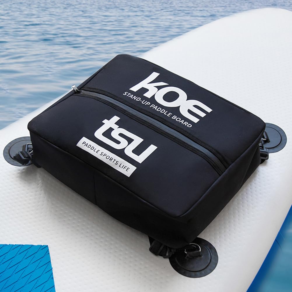 WMFASBAG Deck Bag Storage Bag for Paddle Board, Surfboard, Paddle Board Storage Bags 600D Oxford Cloth Paddleboard Deck Cooler Bags Adjustable Portable Insulated for Stand-Up Paddleboard