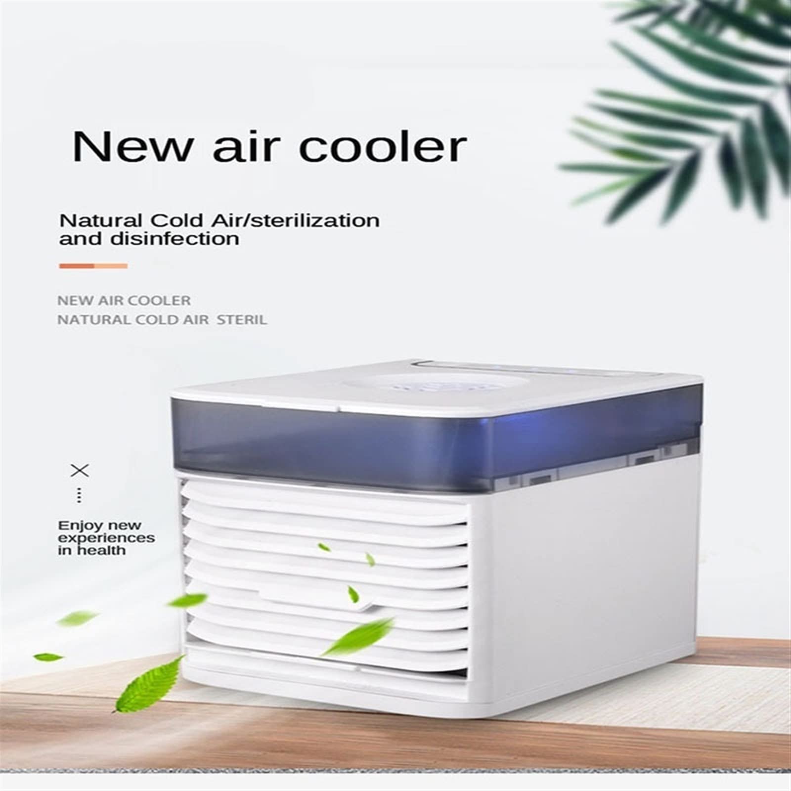 Mini aire acondicionado portátil USB, ventilador de refrigeración de escritorio, dispositivo de refrigeración eléctrico compacto para el hogar, la oficina o los viajes