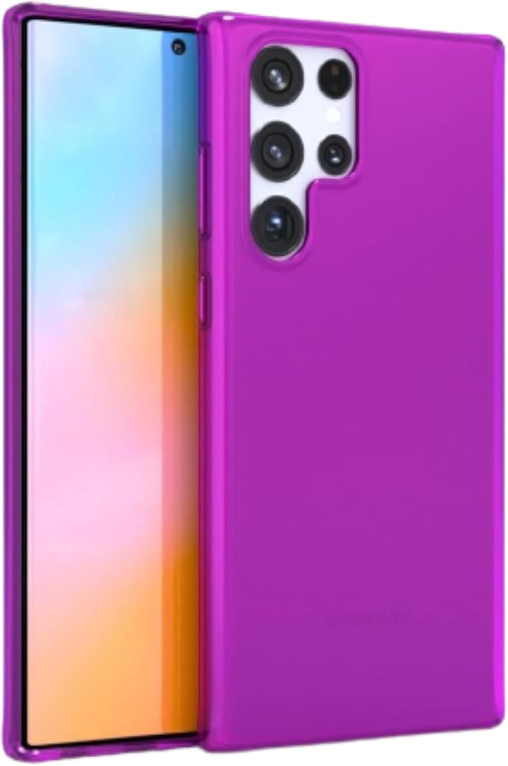 FELONY CASE - Samsung Galaxy S22 Neon Green Clear Protective Case, TPU and Polycarbonate Shock-Absorbing Bright Cover - Crack Proof with a Gloss Finish