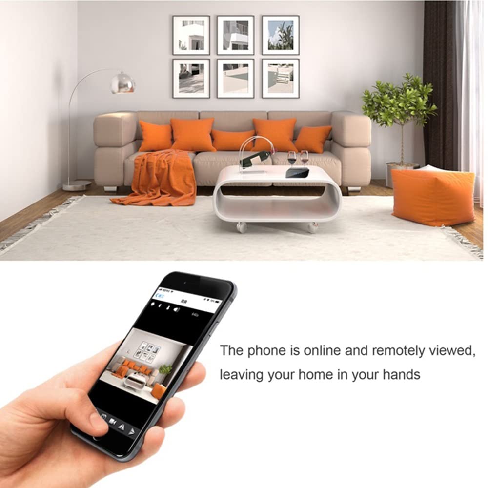 Reloj de cámaras ocultas inalámbricas, MI-NI cámara espía de 1080p Portátil WiFi Niñera CAM con visión nocturna y detección de movimiento, cámara de vigilancia de seguridad Compatible with cámara inte
