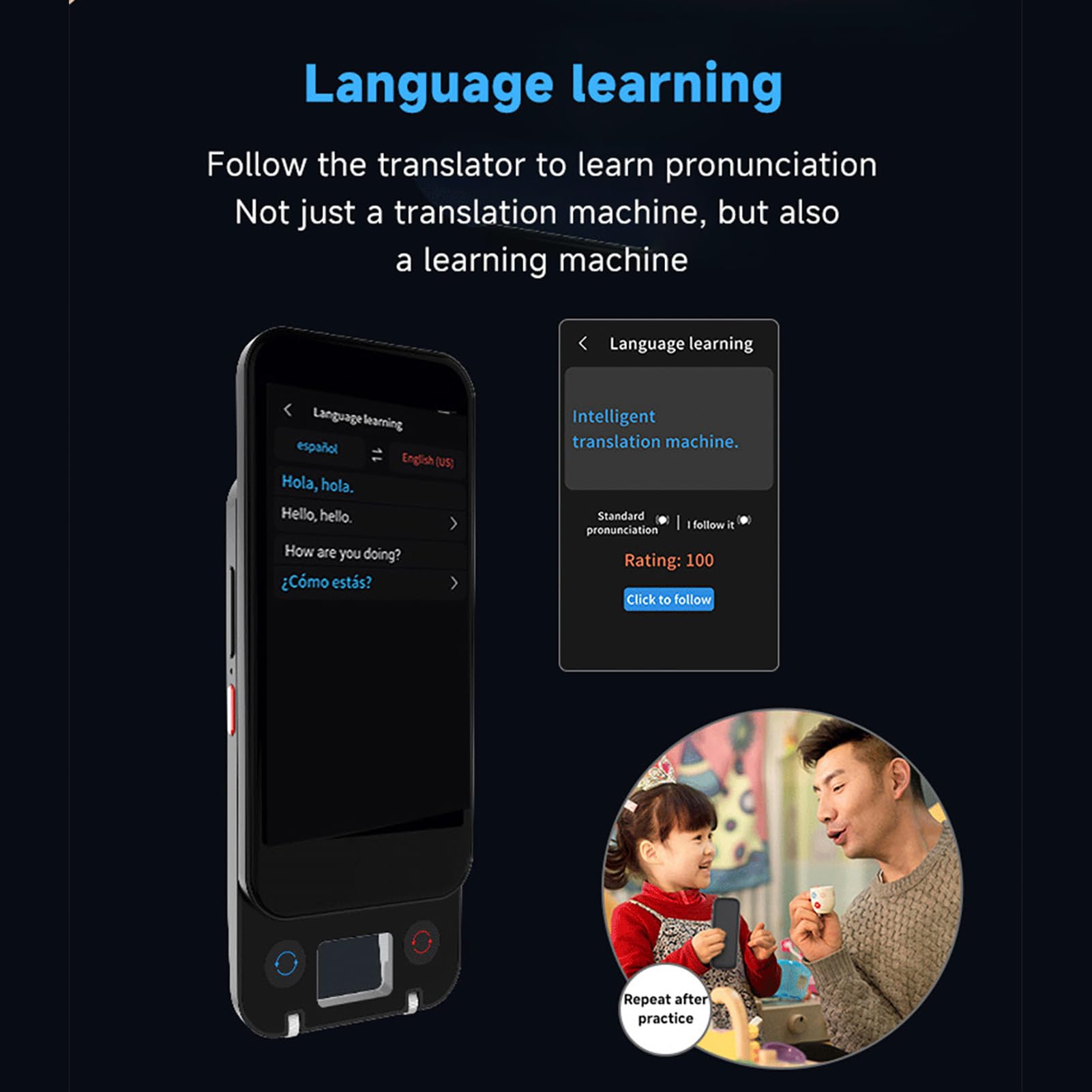 Scannen des Übersetzerstifts 148 Sprachen Offline | Sprachfoto-Textscan, 19 Offline-Sprachen, ChatGPT-Assistent, 4,0-Zoll-Touchscreen, 1500-mAh-, für Reisestudienarbeiten