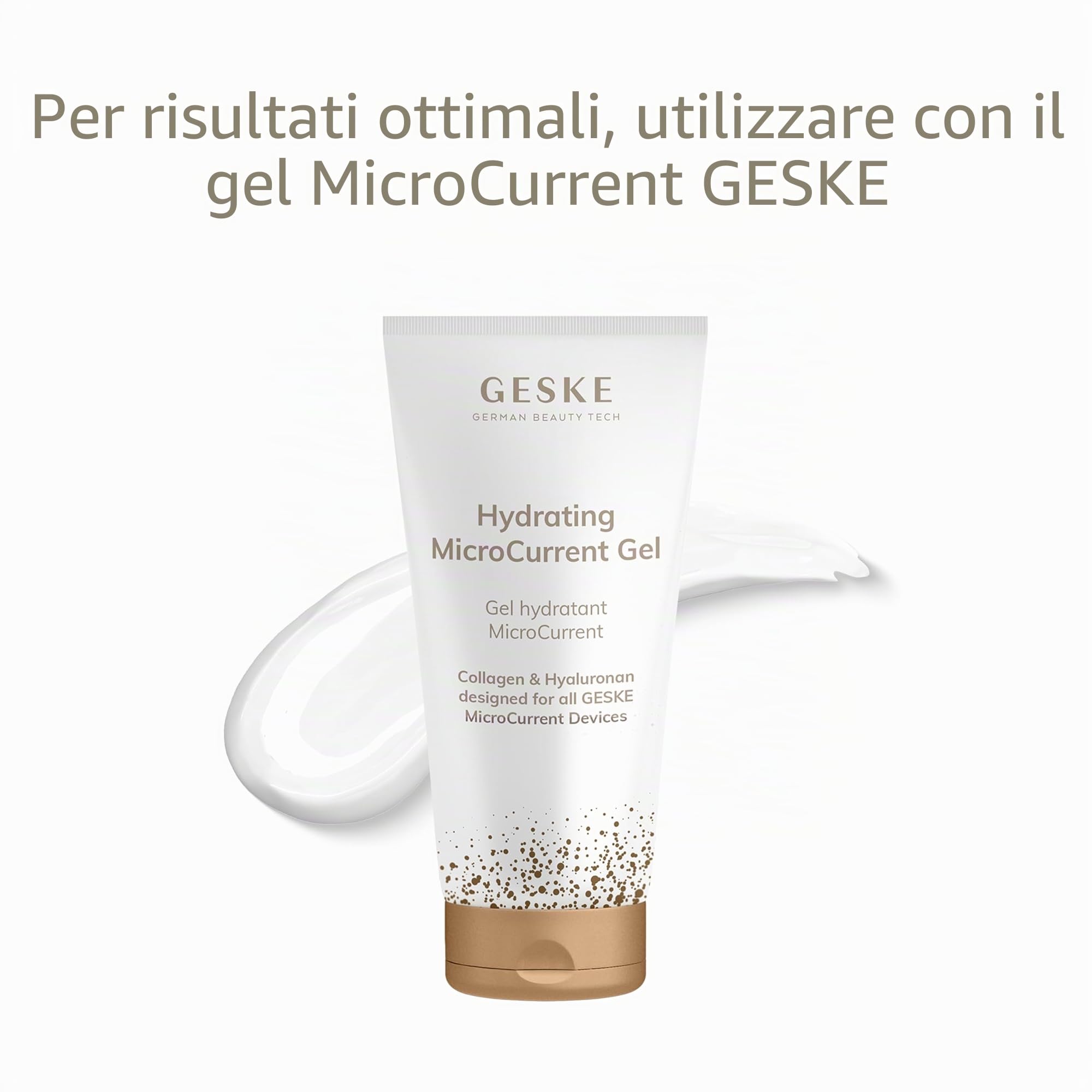 GESKE Skin Firming Wand | 7 in 1 | Anti-età | Lifting a microcorrente | Strumento di skincare | Rimozione rughe per una pelle soda e giovane | Rassodante viso | Red LED Light Technology