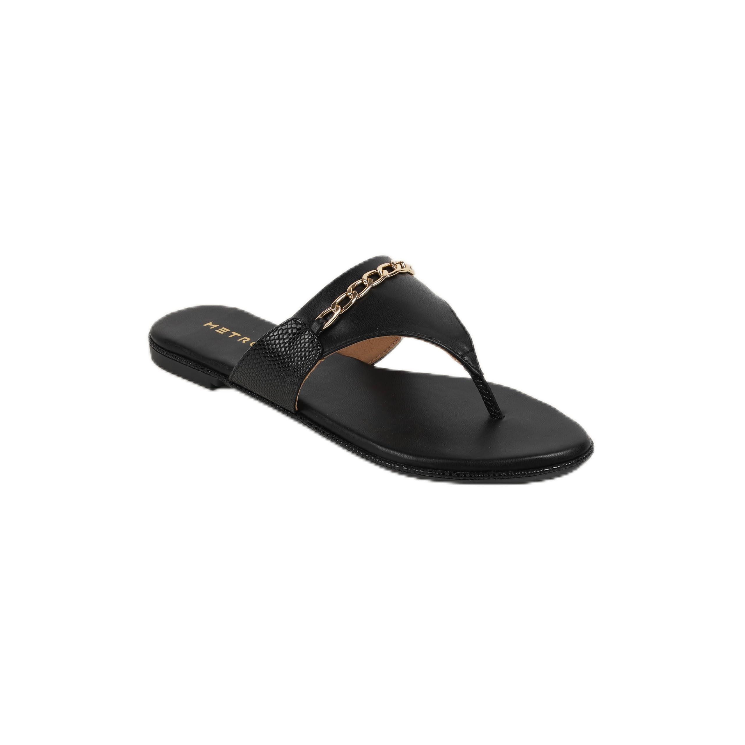 metro Women's Black Casual Flats-picture-23